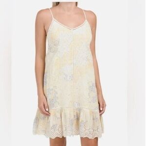RACHEL ZOE. Eyelet yellow sundress. NWT